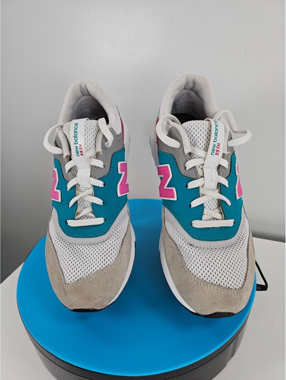 New Balance Men's Athletic Sneakers Blue Pink White